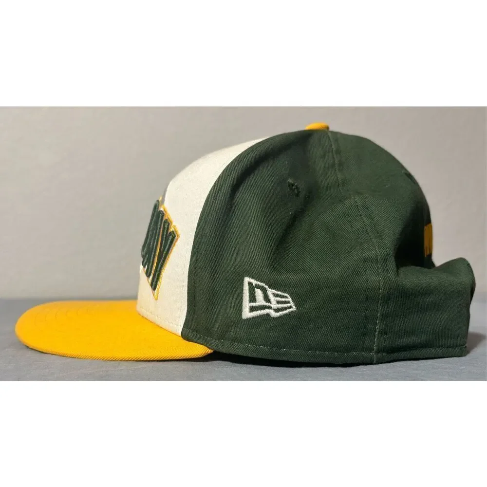 New Era Green Bay Packers 9Fifty NFL Historic Gold Snapback Hat Cap